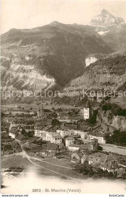 St Maurice  Valais VS Panorama