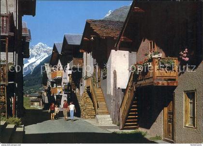 Wiler Loetschental Dorfpartie mit Schinhorn