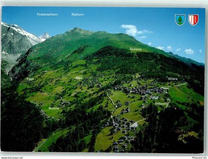 3997 Bellwald - Finsteraarhorn Risihorn Bodma Egga Wilera Vogelschau - 39492785