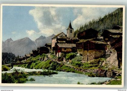 3919 Blatten Lötschen Foto AK Kirche - 38223078