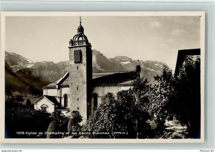 1874 Champéry - Eglise de Champery et les Dents Blanches - 11084898