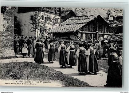 1983 Evolène - La Procession, Verlag J.J. Nr. 7069, gute Erhaltung AK - 13070344