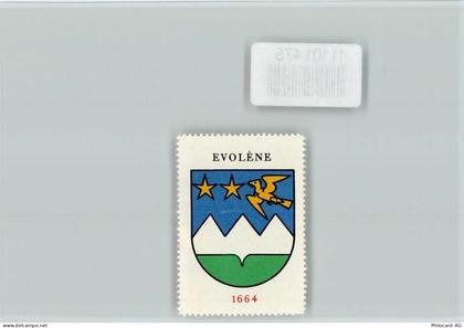 1983 Evolène - Vignette Wappen Kaffee Hag ca 1920-1940 Evoléne - 11101475