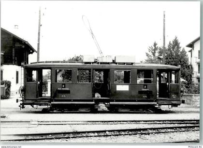 1870 Monthey 1958 - Repro Der letzte der drei extrem kurzen Tribwagen BF... - 10394823