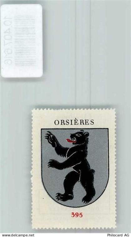 1937 Orsières - Vignette Wappen Kaffee Hag 1920-1940 Bär - 10407616