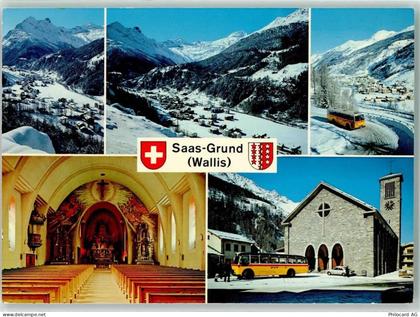 3910 Saas-Grund - Postauto Kirche - 39373963