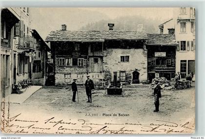 1922 Salvan 1902 Gebrauchsspuren Dorfplatz - 10598221