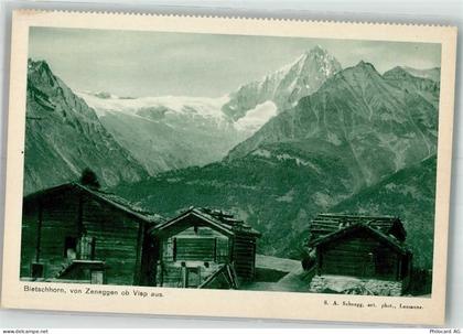 3934 Zeneggen Foto AK Bietschhorn - 38191208
