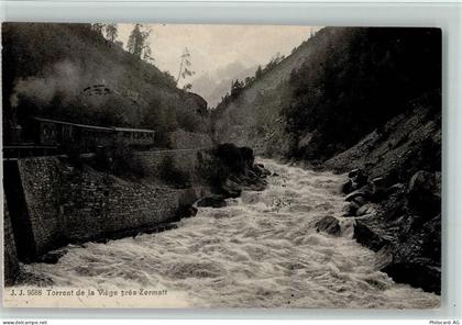 3920 Zermatt - Fluß Viege nach Zermatt Eisenbahn - 11093405