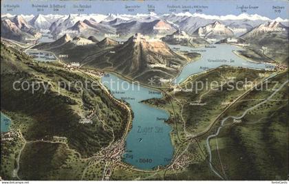 Zugersee Landkarte