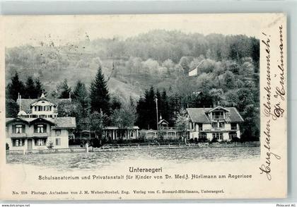 6314 Unterägeri 1902 - Schulsanatorium und Privatanstalt für Kinder von ... - 13123411