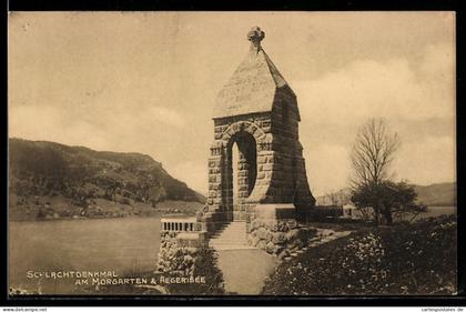 AK Unterägeri, Schlachtdenkmal am Morgarten & Ägerisee