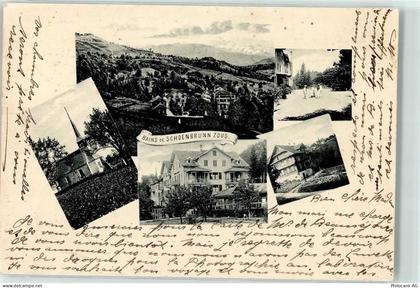 6300 Zug Zugo 1902 - Bains de Schoenbrunn Zoug Kirche - 13249447