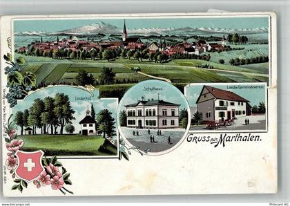 8460 Marthalen 1903 BOAKC Schule Lindhenof Handlung Lithographie - 13715705