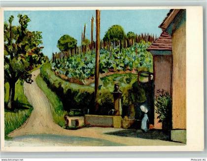 8463 Benken ZH Künstlerkarte Weinberg bei Benken Sign. Hedwig Wyss - 11051935