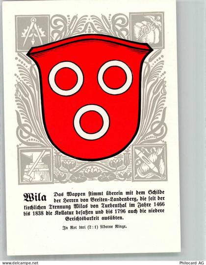 8492 Wila Lithographie Wappen - 14021362