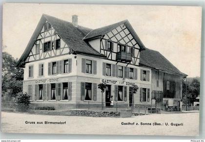 8903 Birmensdorf ZH Foto AK Gasthaus zur sonne - 13596450