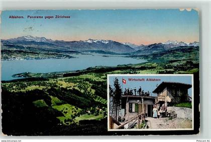 8915 Hausen am Albis - Gasthaus Wirtschaft Albishorn gegen Zürichsee - 10603984
