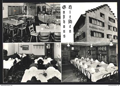 AK Grüningen, Gasthaus und Metzgerei Hirschen