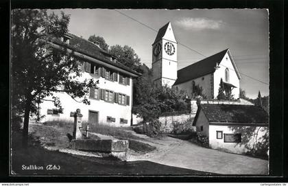 AK Stallikon, Partie vor der Kirche
