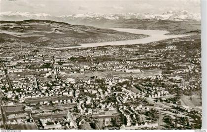 Altstetten  Zuerich ZH Zuerichsee Alpen Stadtansicht Wohnquartier Bahnlinie Pano