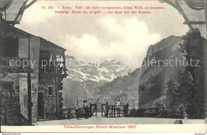 Wiedikon Theaterauffuehrung Wilhelm Tell