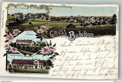 8608 Bubikon 1902 Gebrauchsspuren Bahnhof Ritterhaus Anstalt Friedheim L... - 13663532