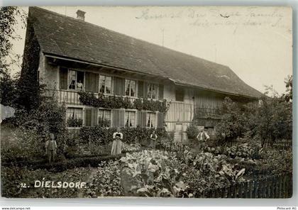 8157 Dielsdorf 1908 Foto AK Bahnpost - 13552084