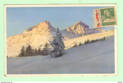 T1384 - SUISSE - Paysage enneigé - Verlag A. Ruegg - Editeur Wallisellen, Zurich