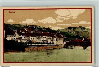 8193 Eglisau - Uferpromenade Brücke über Rhein - 13095621