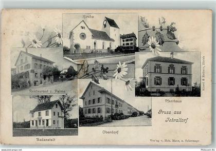 8320 Fehraltorf 1906 - Kirche Pfarrhaus Restaurant Zur Palme Badanstalt ... - 13601597