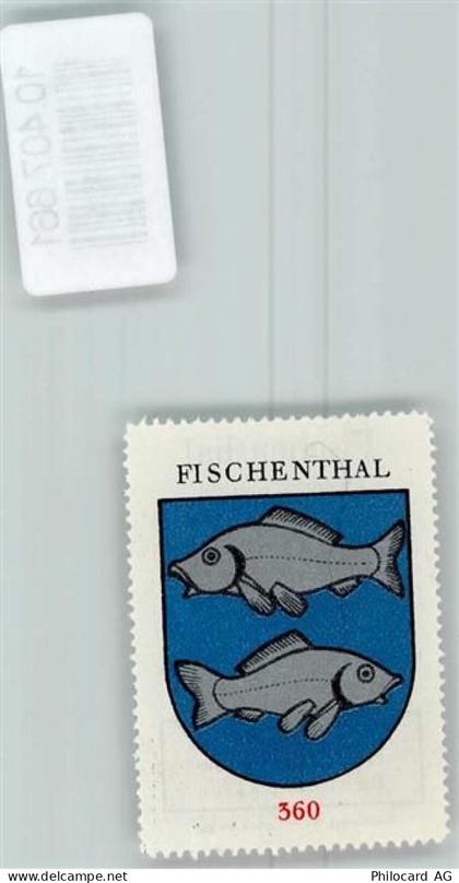 8497 Fischenthal - Vignette Wappen Kaffee Hag 1920-1940 Fische - 10407661