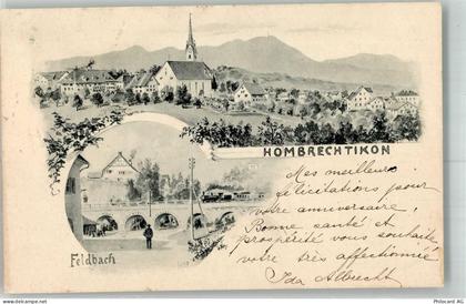 8634 Hombrechtikon 1901 - Feldbach Eisenbahn - 13647477