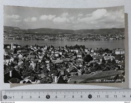 I121756 Cartolina Svizzera - Kusnacht - panorama - VG 1956
