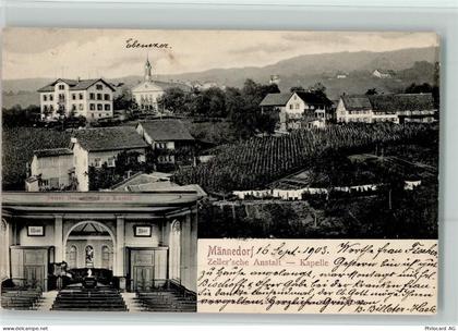 8708 Männedorf - 1903 Zellersche Anstalt Kapelle - 13109824
