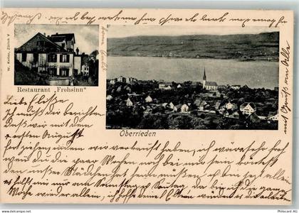 8942 Oberrieden 1907 - Gasthaus Frohsinn - 13647489