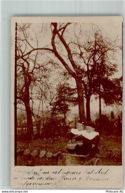 8942 Oberrieden 1911 Foto AK Kinder Ort handschriftlich - 10742180