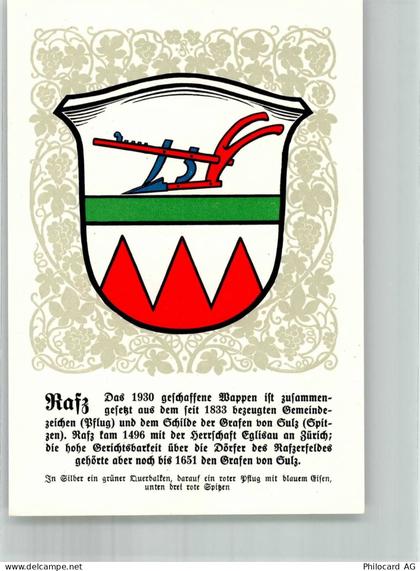 8197 Rafz Lithographie Wappen - 14021330