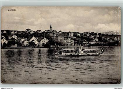 8702 Zollikon Gebrauchsspuren 1914 Personenschiff Speer - 13117493