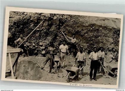 8049 Höngg 1924 Foto AK Beruf Arbeiter Steinbruch Ort lt. Stempel - 38210018