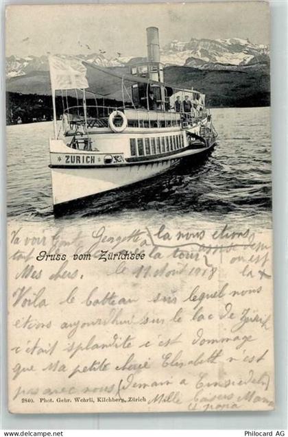 Zürichsee 1908 - Dampfschiff Zürich - 10643621