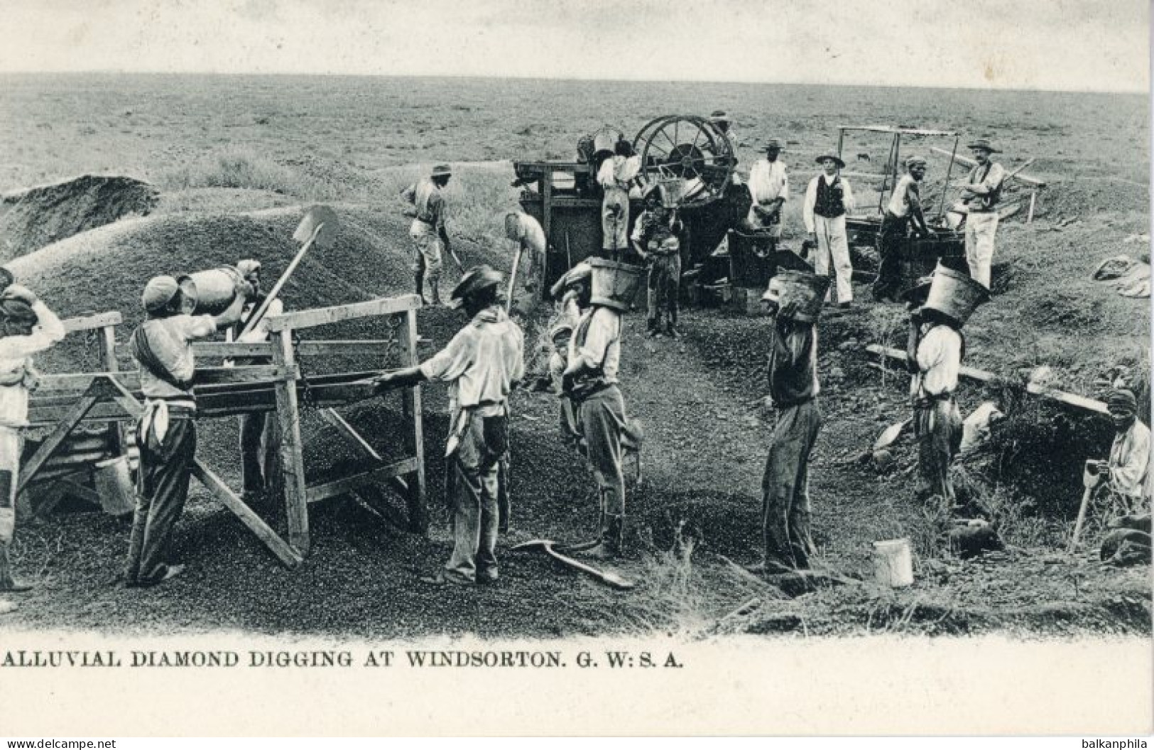 SWA Namibia Alluvia Diamond Digging at Windsorton