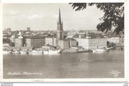 POSTAL   ESTOCOLMO (STOCKHOLM) SUECIA  - RIDDARHOLMEN