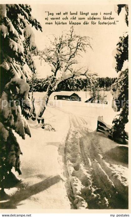 Schweden Winterlandschaft