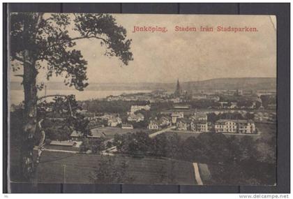 Suède - Jonkoping - Staden fran Stadsparken