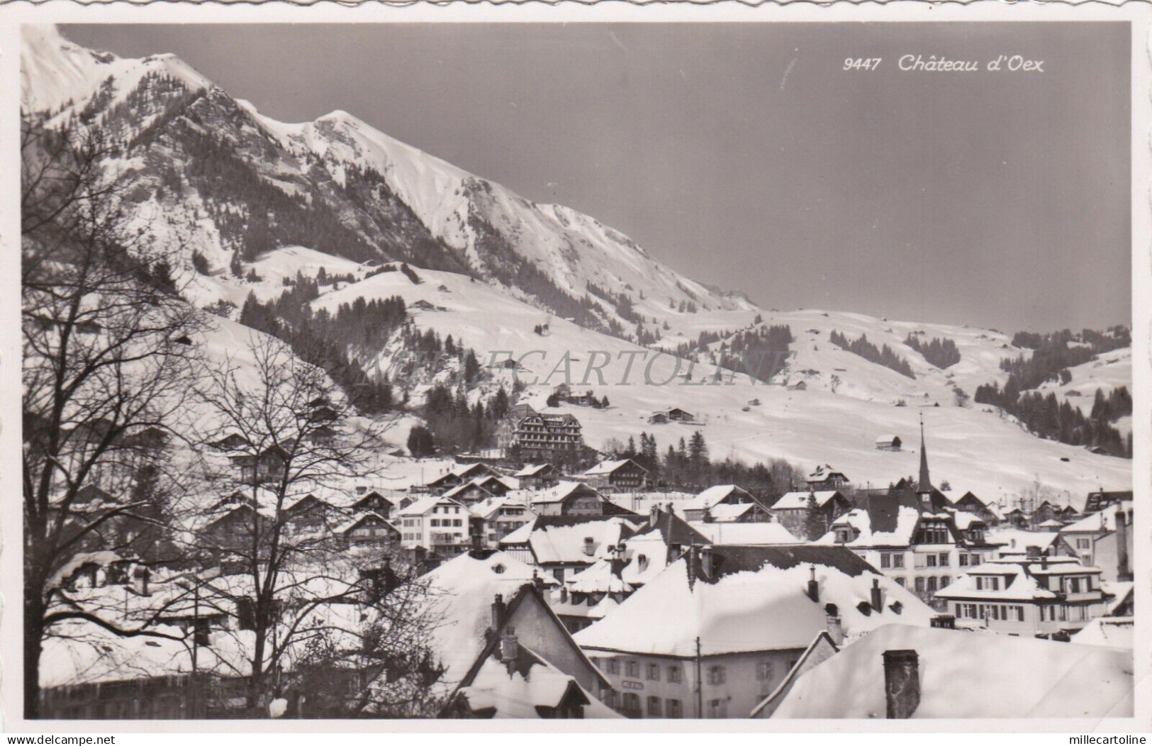 SWITZERLAND - Chateau d'Oex - Photo Postcard 1943
