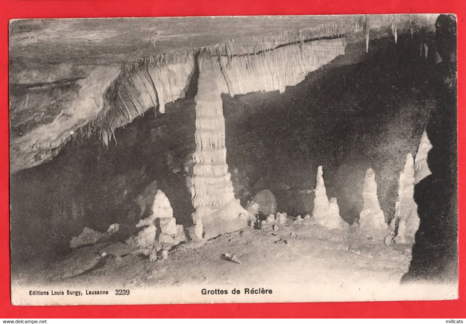 SWITZERLAND  GROTTES  CAVES  CAVERNS   DE RECLERE   CAVING  pu 1907