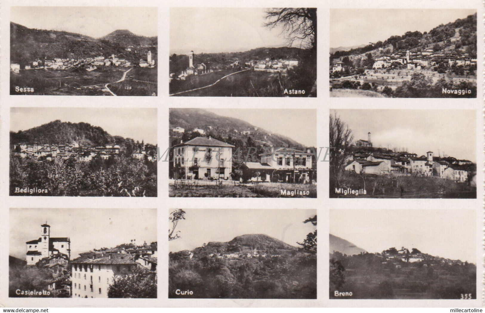 SWITZERLAND - Saluti dal Malcantone - Views - Photo Postcard 1948