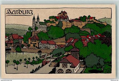 4663 Aarburg Künstlerkarte sign. L - 13248293