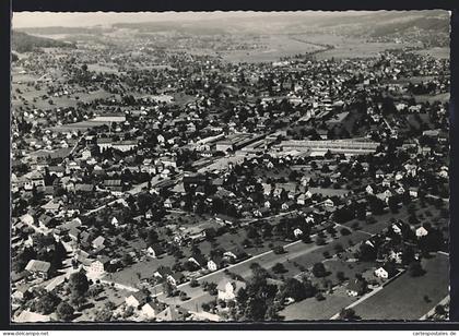 AK Menziken /Aarg., Teilansicht, Fliegeraufnahme